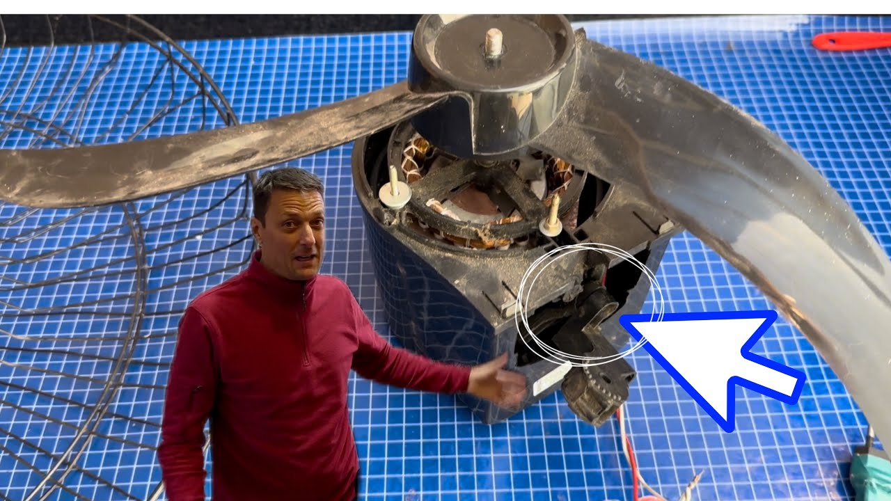 Como eu CONSERTEI o PINO que sustenta o MOTOR  do VENTILADOR 