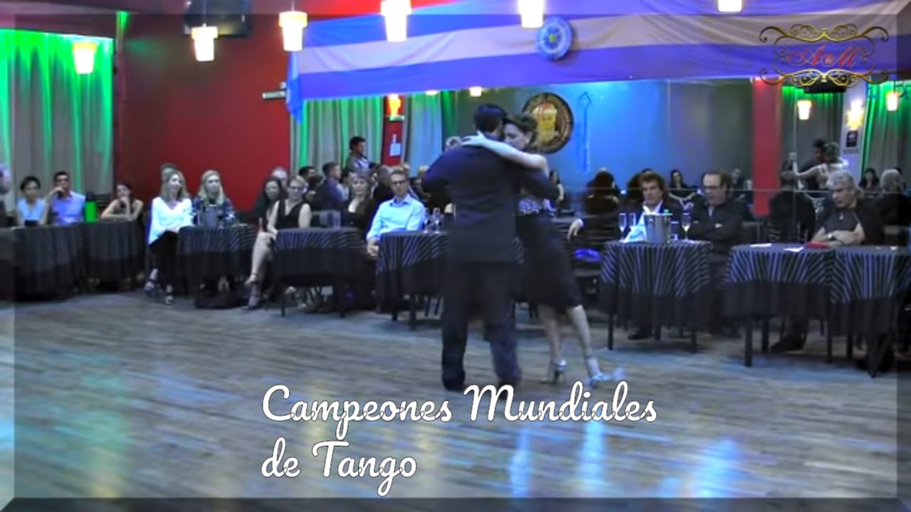 Campeones mundiales pista 2017  Germán Ballejo, Magdalena Gutierrez,  Porteño y Bailarin milonga