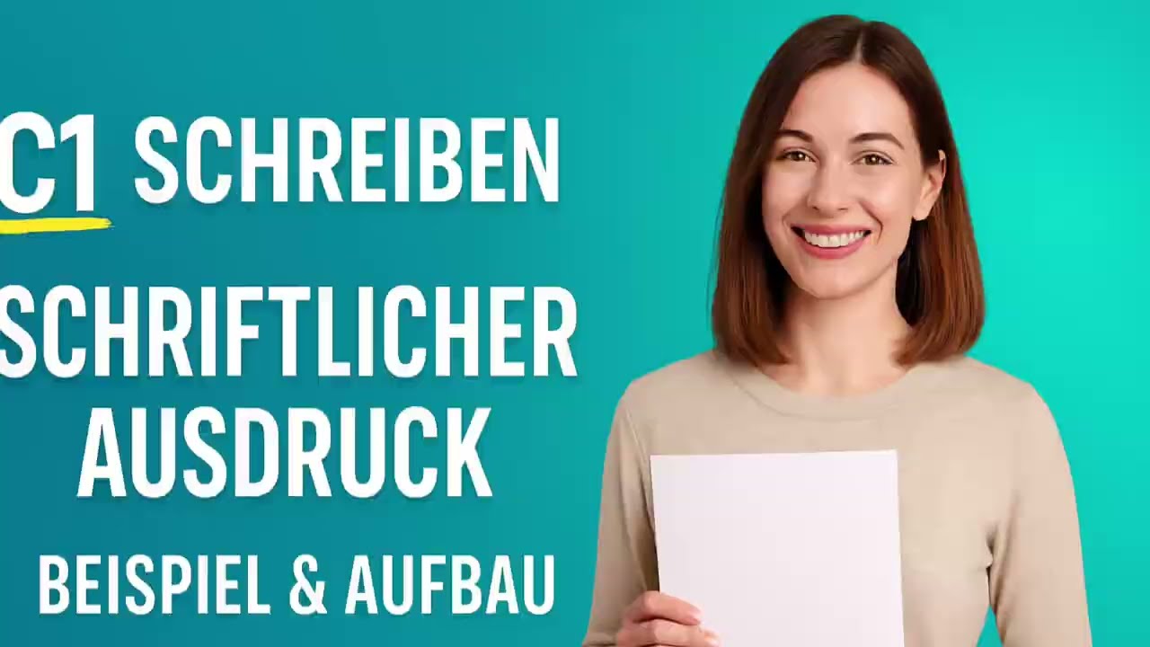 C1 Schreiben leicht gemacht | Schriftlicher Ausdruck – Beispiel & Aufbau #1