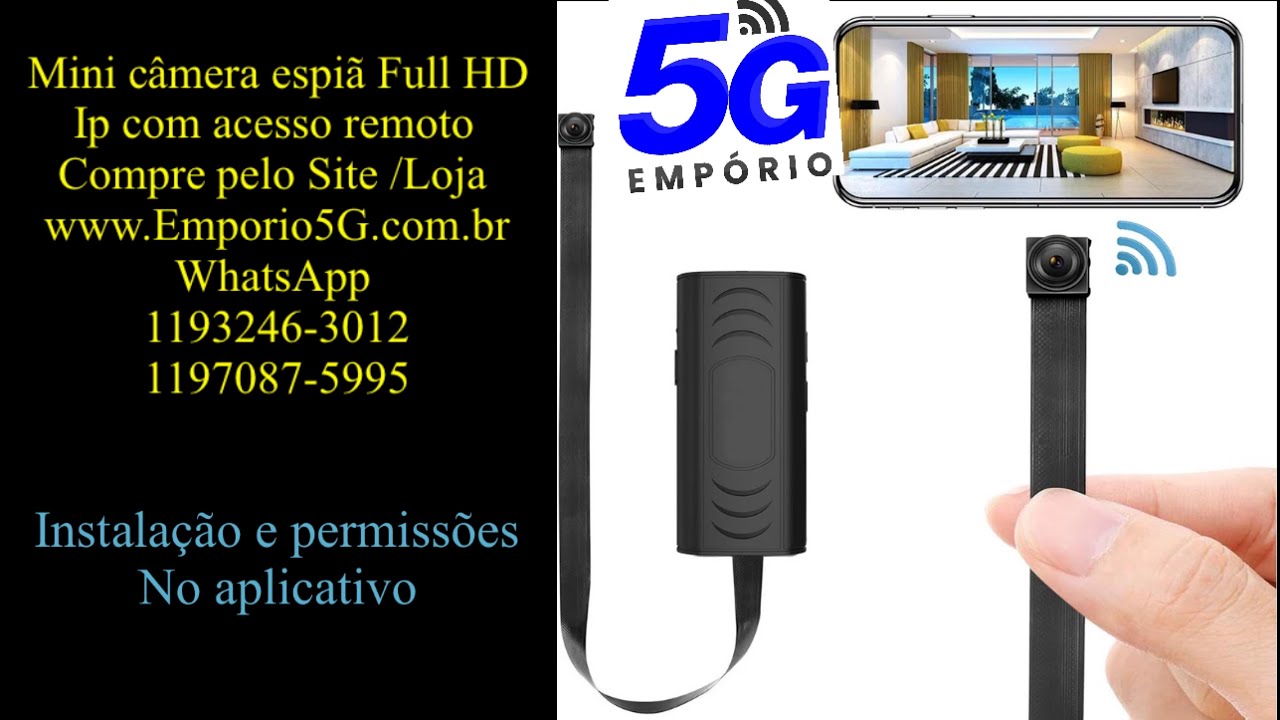 Instalação e permissões no app IWFCam p/ Android