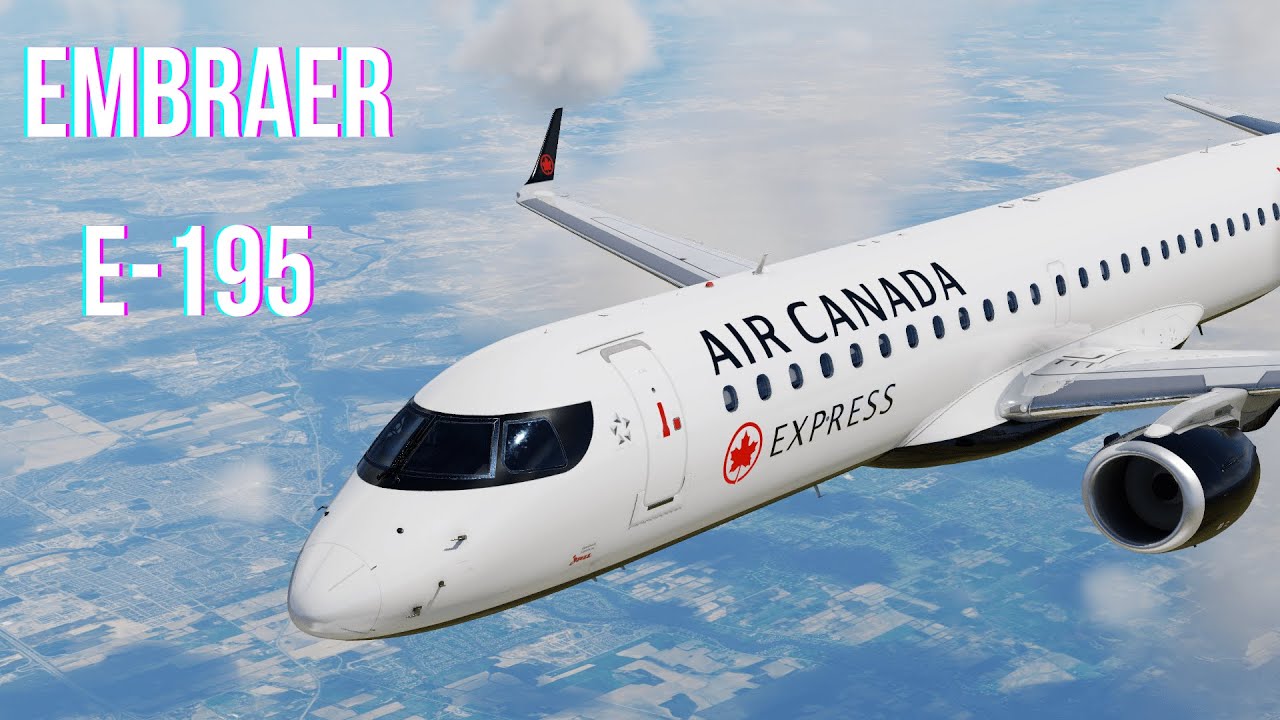 AIR CANADA from MONTREAL to TORONTO BILLY BISHOP with X-Craft E195 and AutoOrtho in X-Plane 12