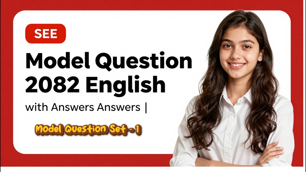 SEE Model Question 2082 English with Answers | Class 10 English Full Solution | Sajilo English Nepal