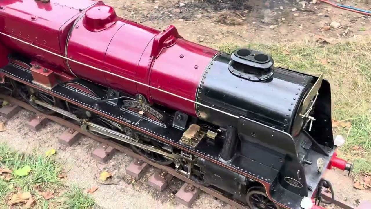 LMS royal Scot 6109 warming up the cylinders#train#livesteam#railwaycontent#steam 