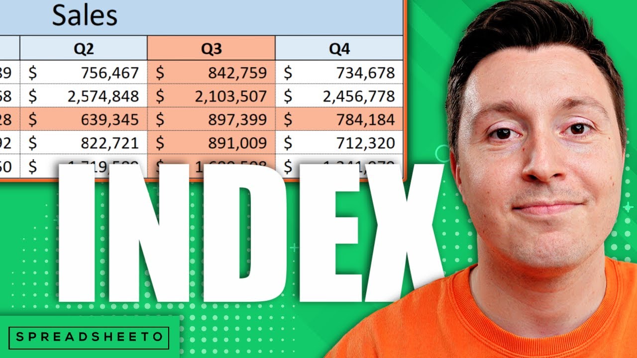 How to use the INDEX function in Excel [step by step]