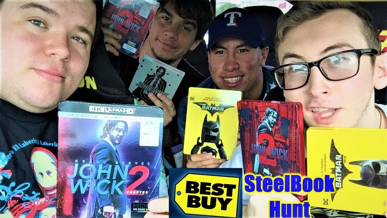 John Wick 2 & Lego Batman SteelBook Hunt - Cracking Open Some Blu-ray's With The Boys