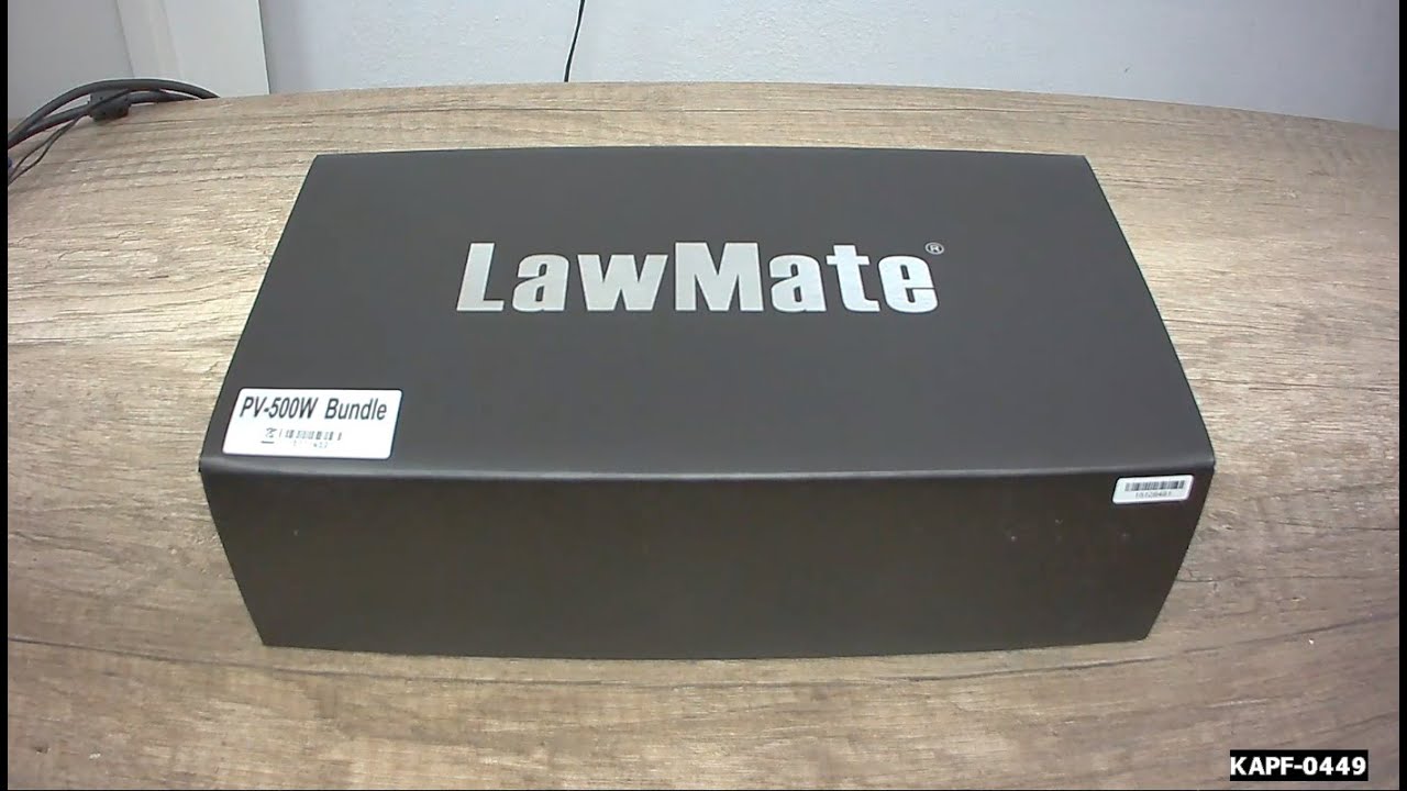 LawMate PV-500HDW & BU-18HD Setup