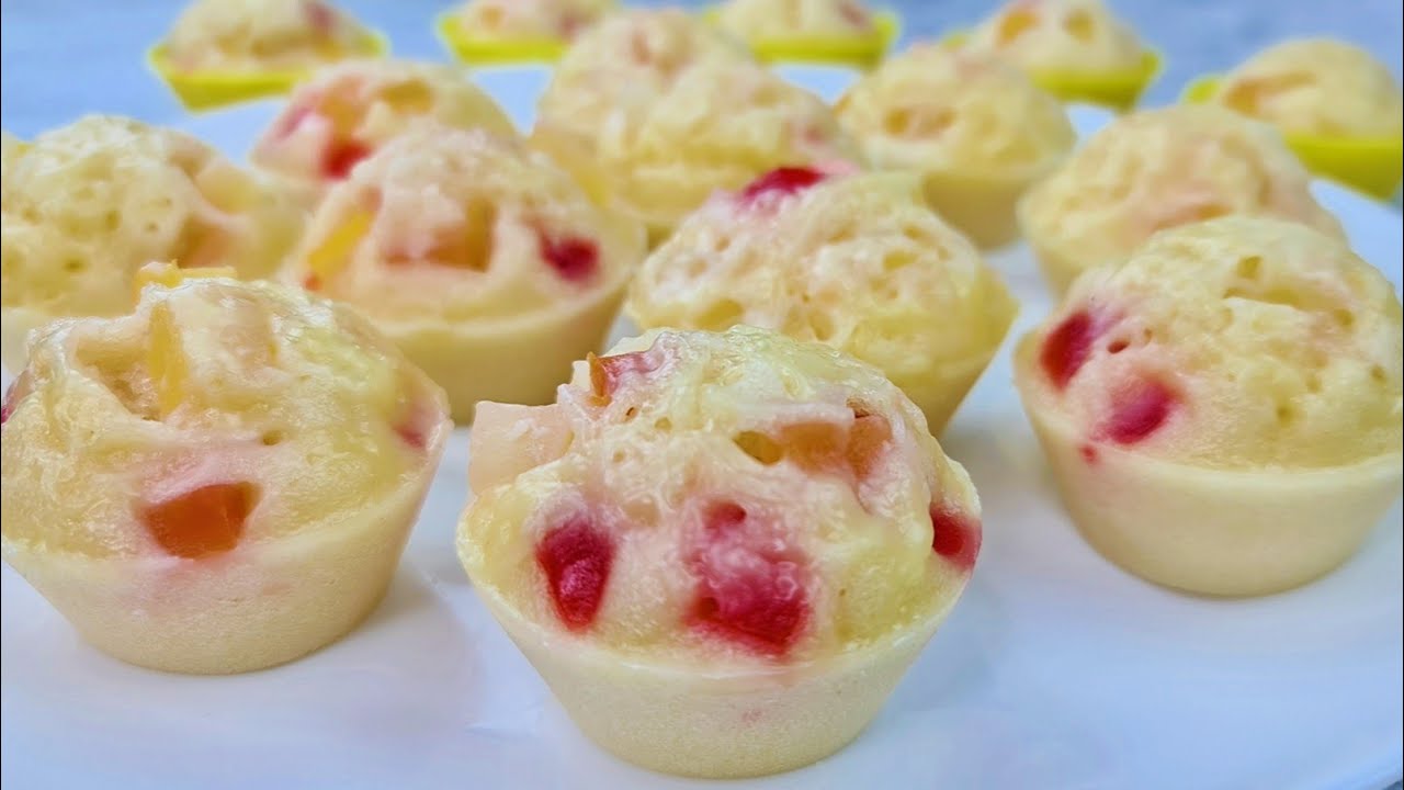 BEST FRUIT COCKTAIL PUTOCHEESE PANGNEGOSYO | STEAMED FILIPINO CAKE  SOFT AND FLUFFY