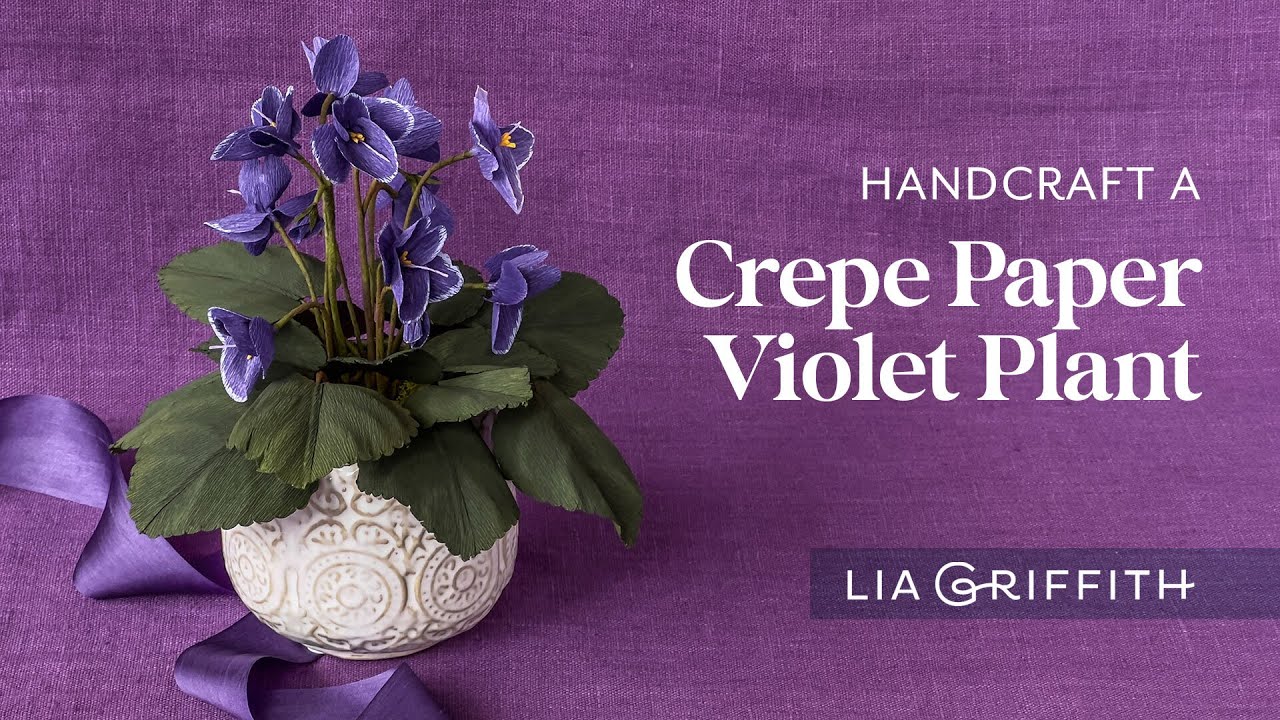 How to Make a Crepe Paper Violet Plant
