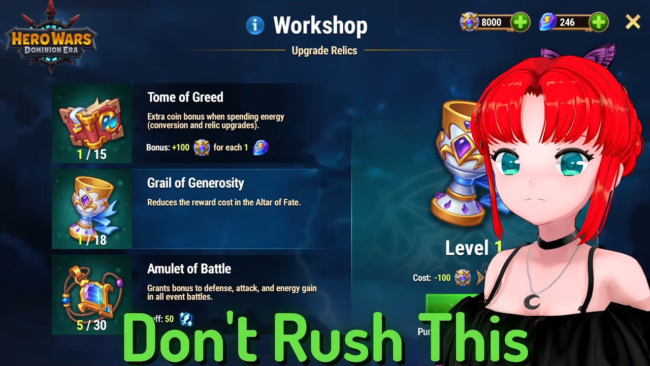 Alter of Fate and Relic Guide, Tidus and Gelo Release Event &mdash; Hero Wars: Dominion Era