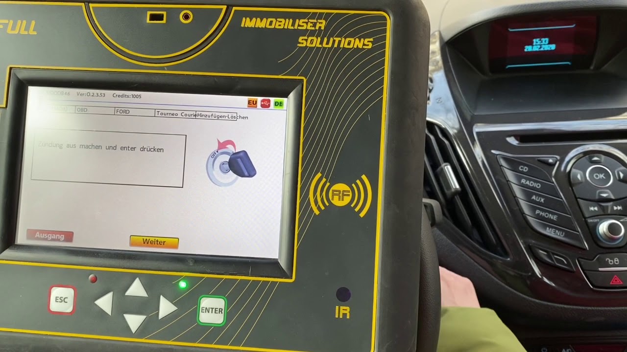 Ford Tourneo Courier Schl&uuml;ssel nachmachen - ZedFull Key Programming