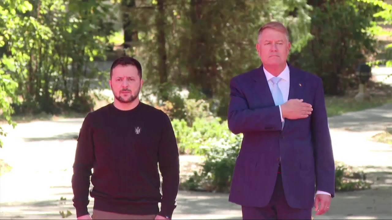 Primirea Președintelui Ucrainei, Volodimir Zelensky, de către Președintele României, Klaus Iohannis