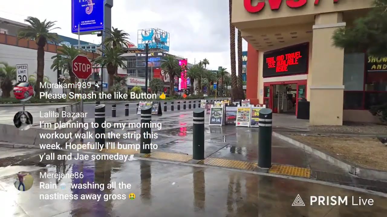 Neon City Walkers Las Vegas Strip Walk 10-22-25 Morning (Full 3-Hour Interactive Stream)