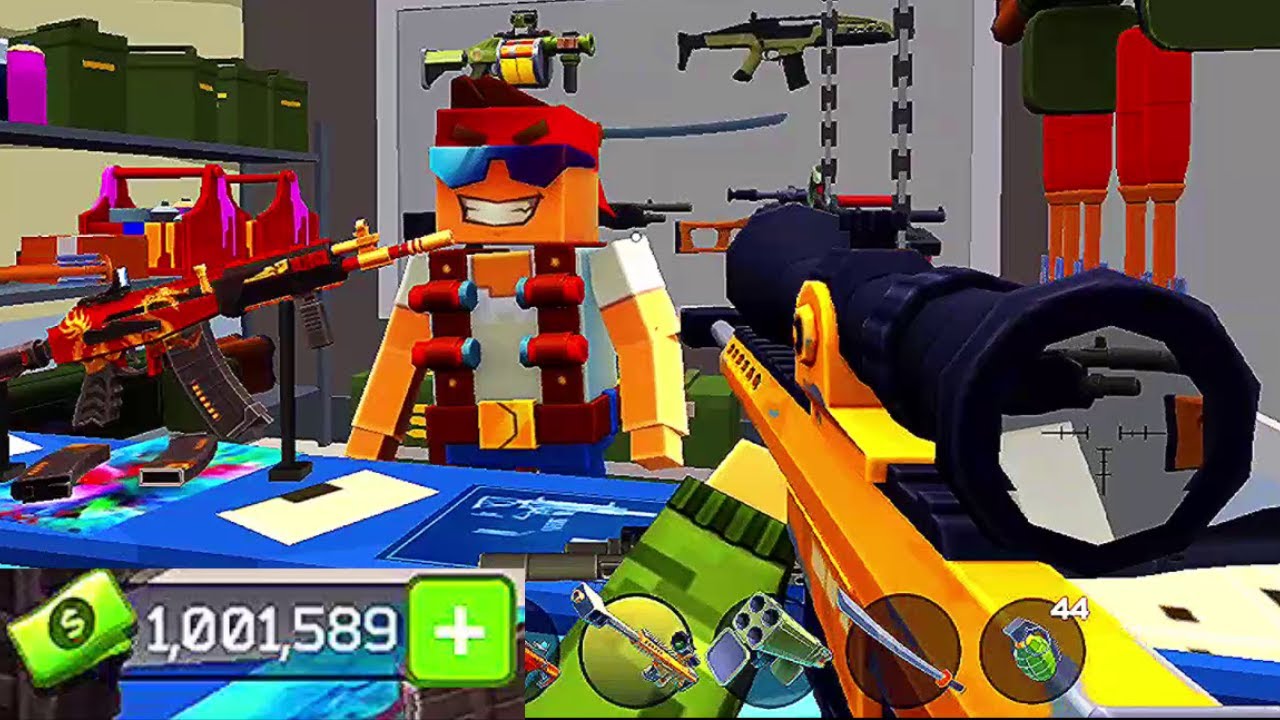 I Spend $1,000,000 | Pixel Combat: Zombie Strike Gameplay