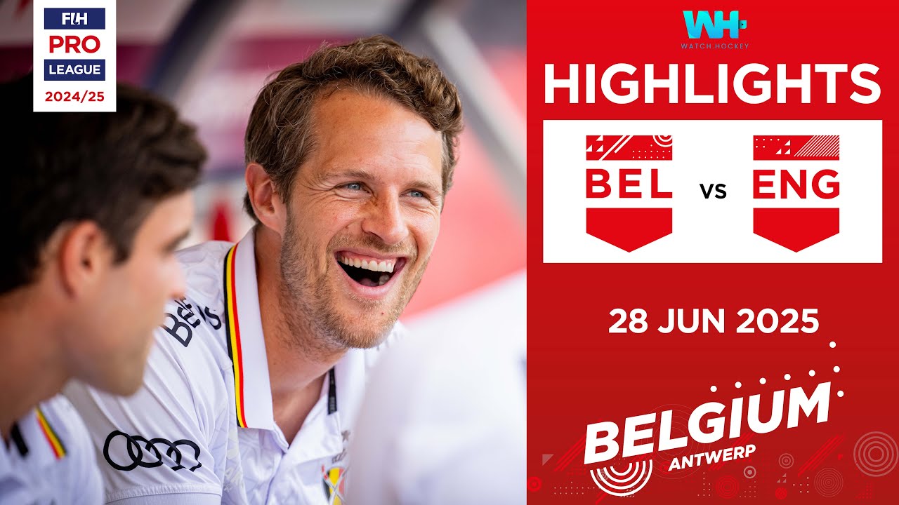 FIH Hockey Pro League 2024-25 Highlights: Belgium vs England (M) | Match 1