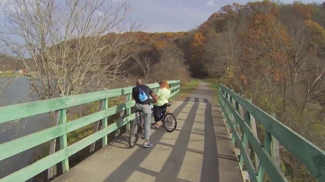 1 Hour Virtual Cycling HD river ride FPV
