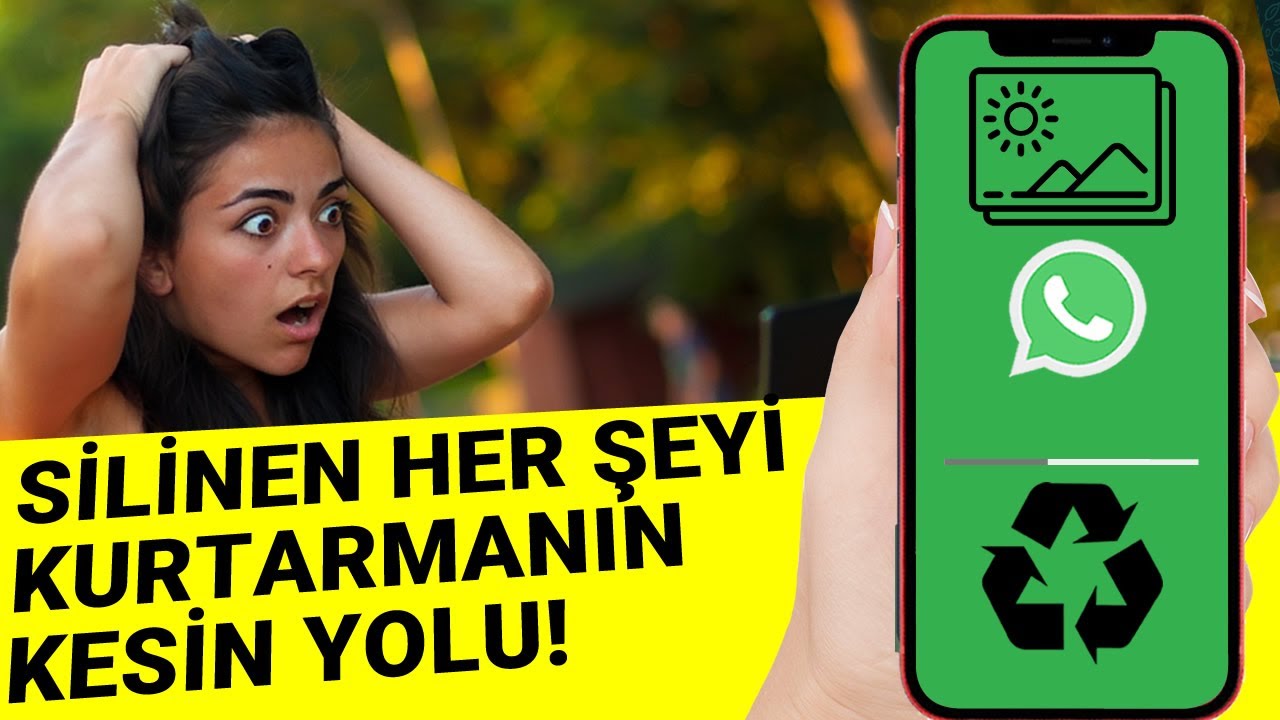 TELEFONUNUZDA SİLİNEN HER ŞEYİ KURTARIN ( Whatsapp silinen mesajlar, silinen fotoğraflar kurtarma )
