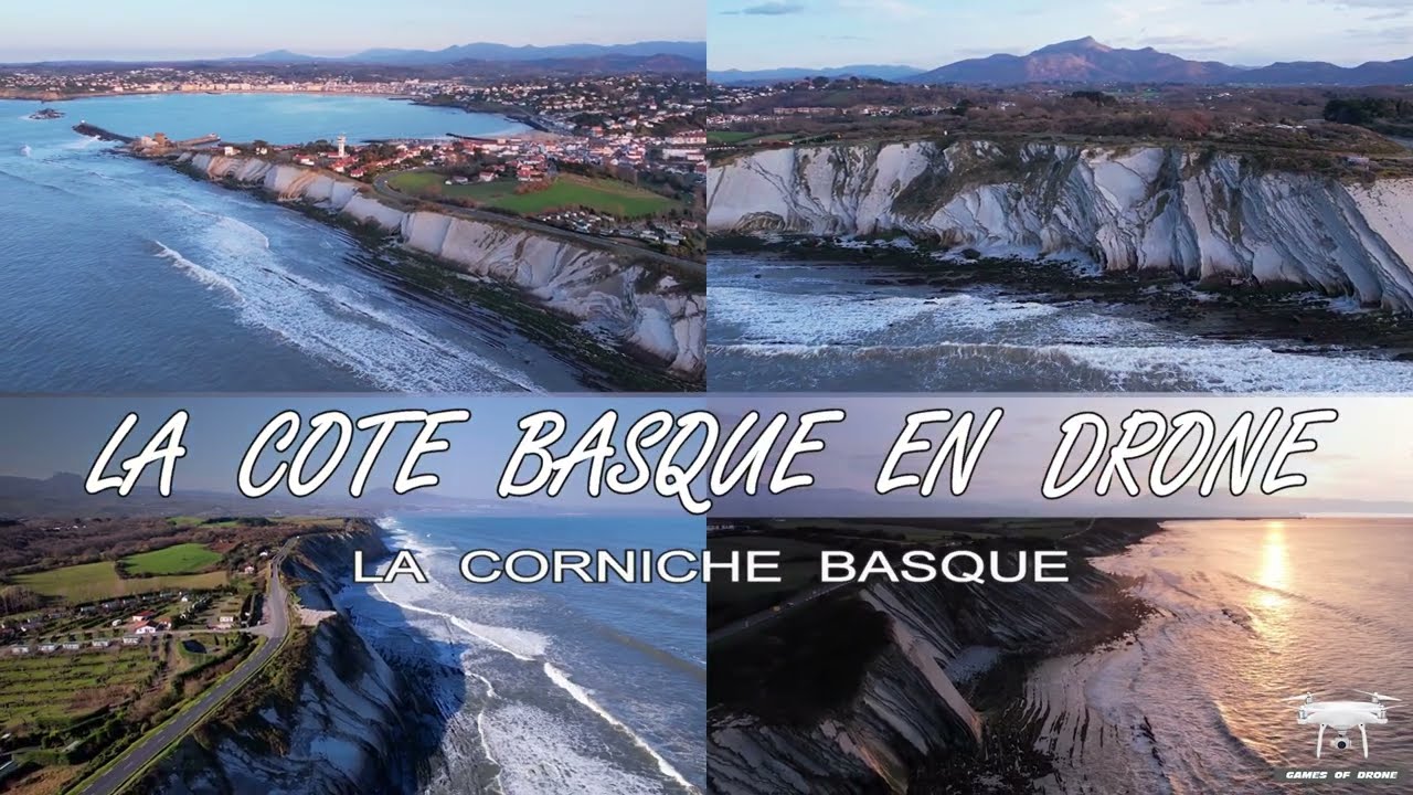 LA COTE BASQUE EN DRONE LA CORNICHE BASQUE