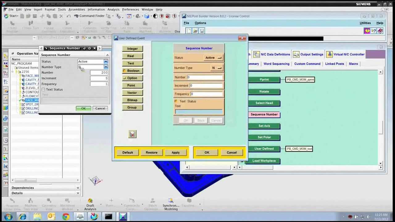 POSTPROCESSOR BUILDING in NX CAM - Get the code you want by customizing your posts with Post Builder