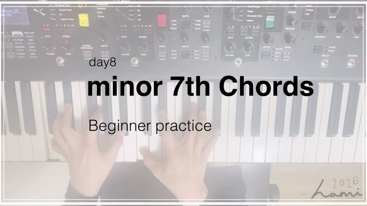 Minor 7th Chords | practice routine | day 8 | sheet music (악보포함)