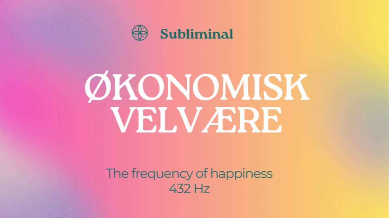 TILTREKK VELSTAND i LIVET ditt!  Kraftig Subliminal For Overflod & Rikdom