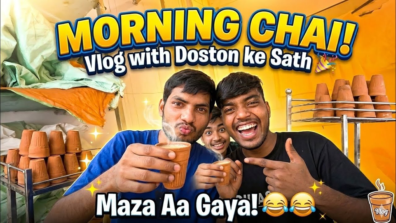 Thand Me ZABARDASTI Chai! 😂☕ | 2 Dost vs 1 Bechara // आज तो कुलदीप से चाय बनवाई 😅