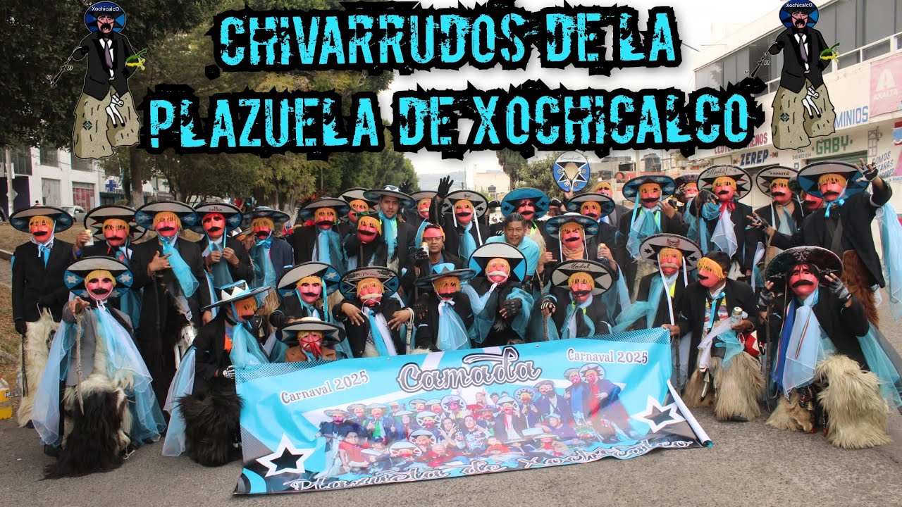 🎭 Así fue la presentación de los Chivarrudos de Xochicalco en él desfile de Carnaval Tlaxcala 2025 🎭