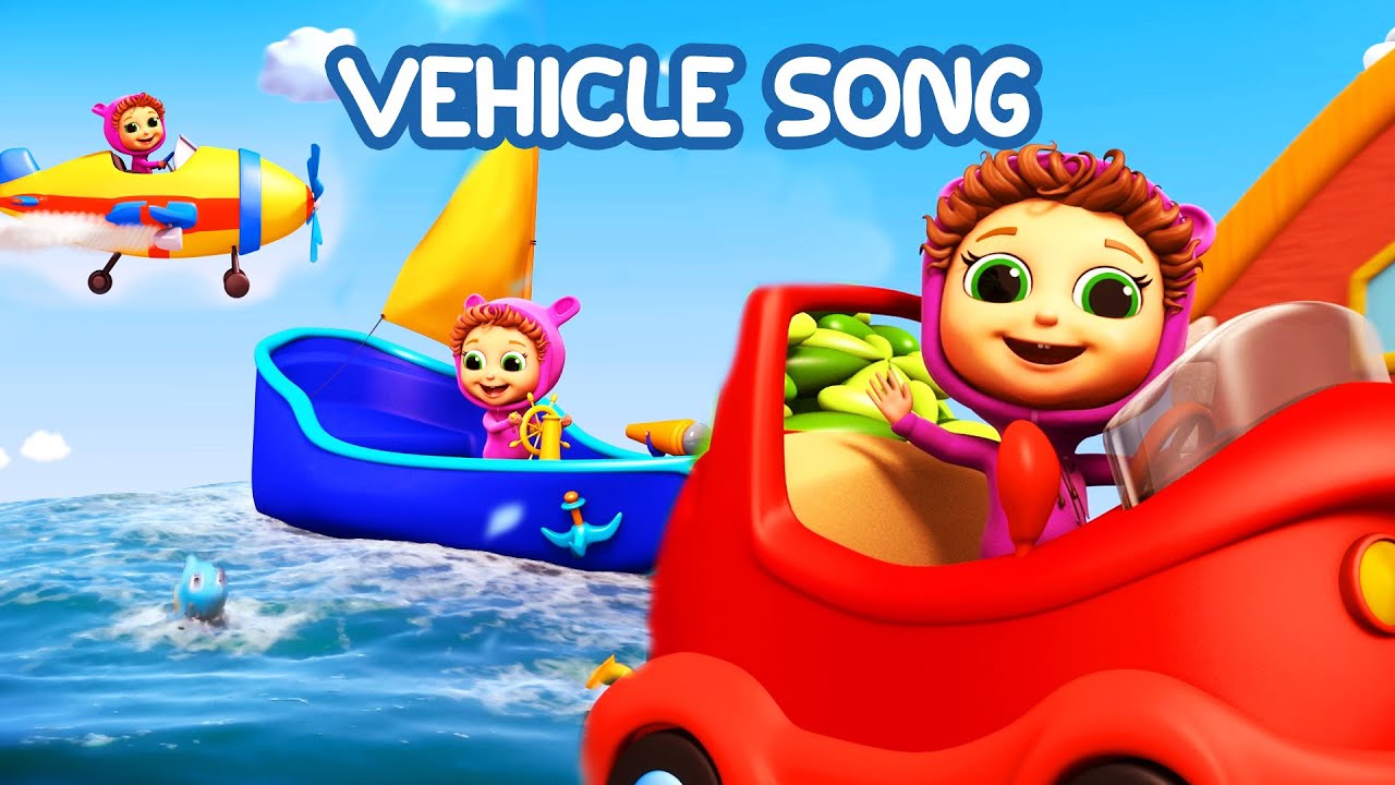 Vehicle Song (Learn Colors) | Educational Nursery Rhymes with Baby Joy Joy