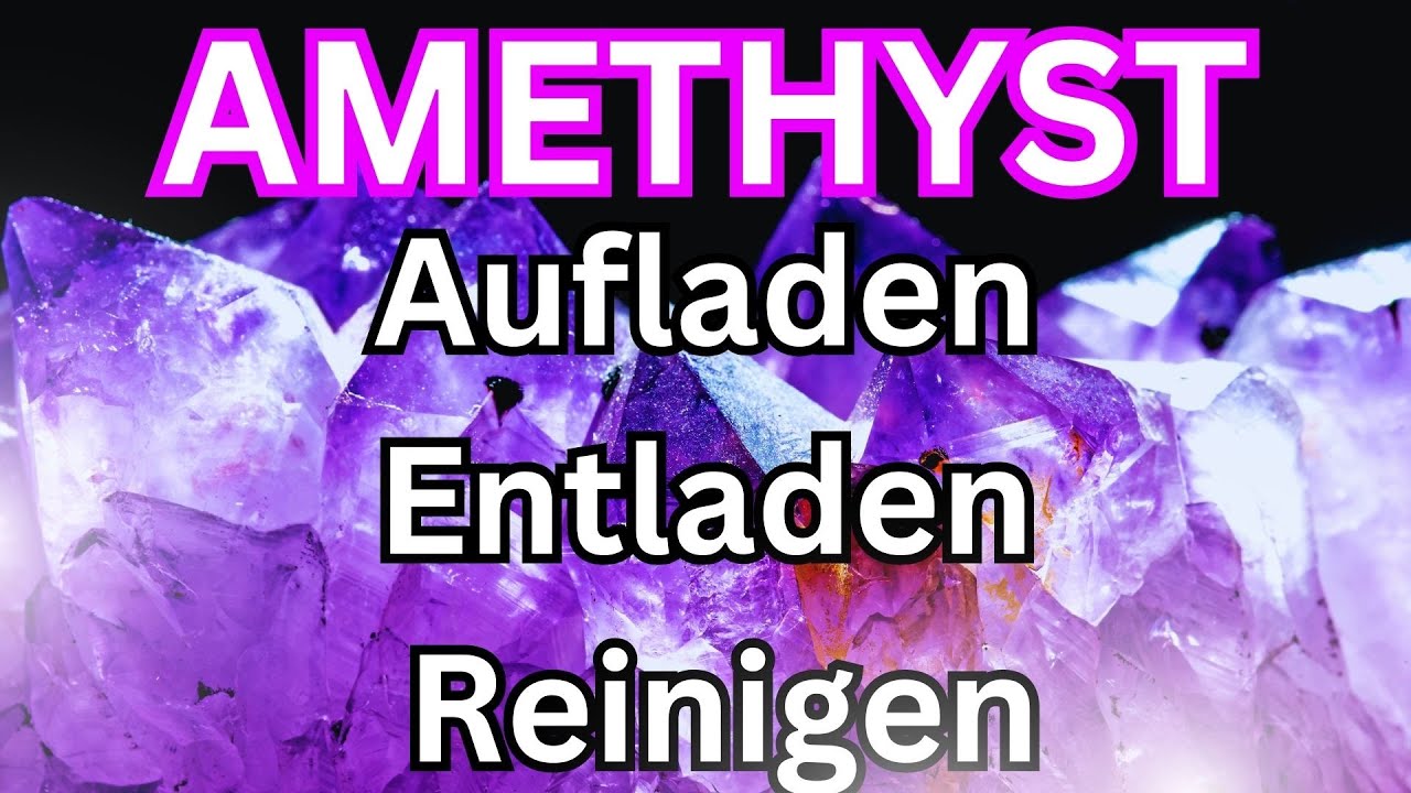 Amethyst aufladen - kanntest du diese Methode? 💎 Reinigen & Entladen