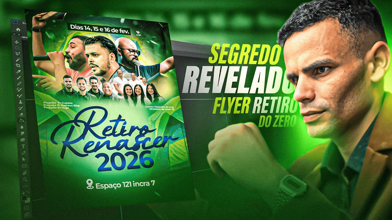 ✍️ PARE DE COPIAR — COMECE A CRIAR DE VERDADE \\ FLYER RETIRO 2026 DO ZERO