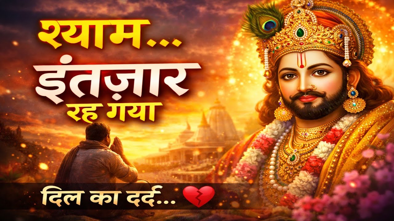 श्याम… इंतजार रह गया 💔 | दिल का दर्द भजन | Khatu Shyam Sad Song 2026