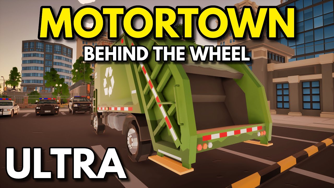 Motor Town: Behind The Wheel | Gargabe Truck Head-Tracking Gameplay | RTX 3080Ti