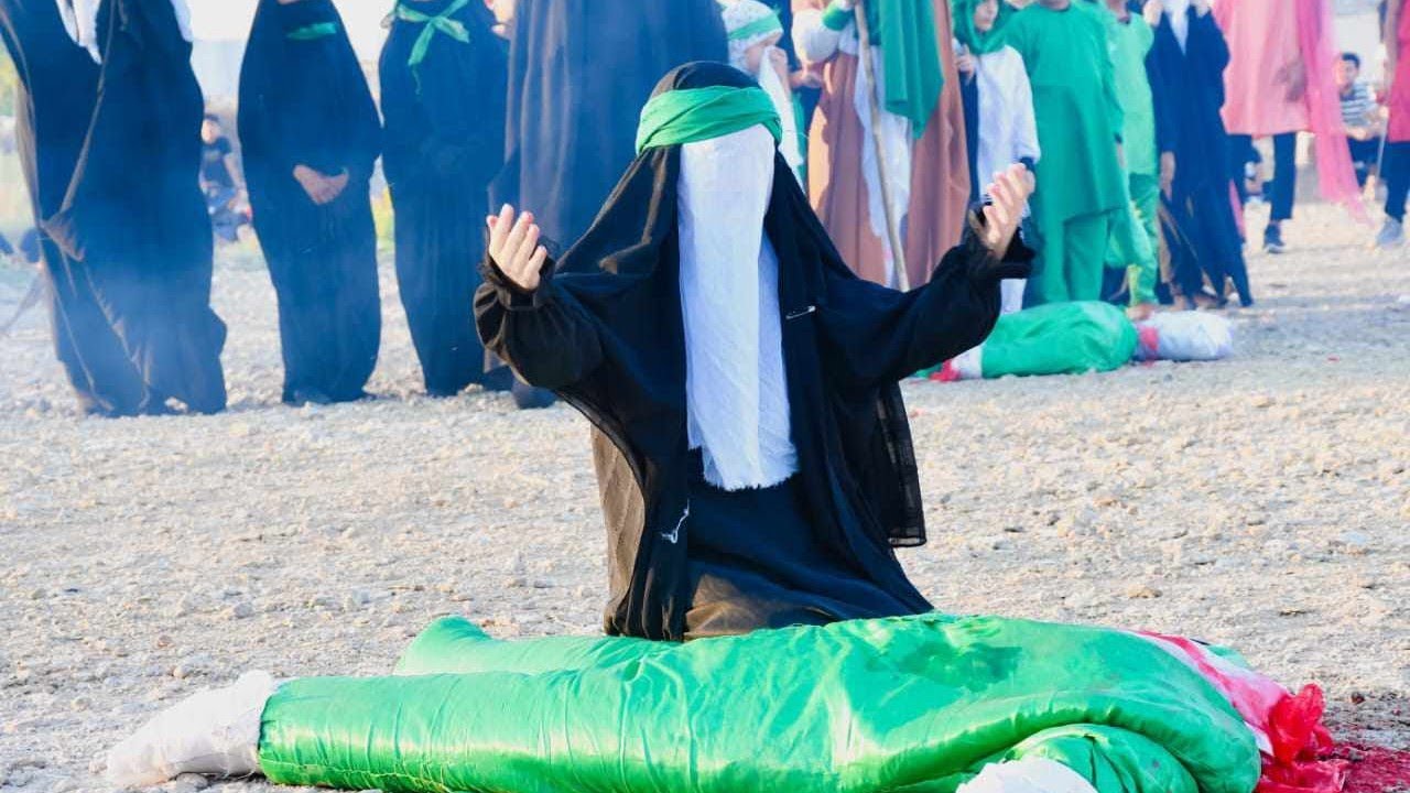 مشهد تشابيه حرق الخيام / موكب وحسينيه سلمان المحمدي رض / كصيبه ثانيه العماره