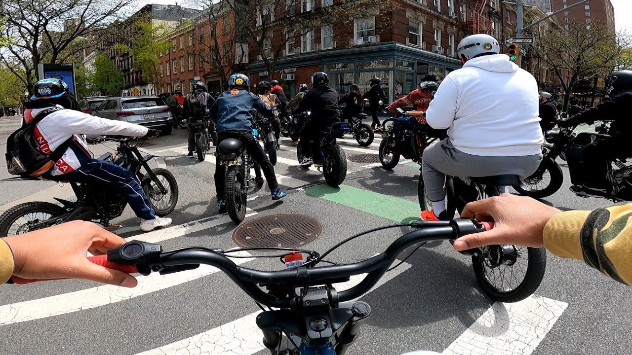 Super73 group ride New York City/ Go pro P.O.V in traffic!