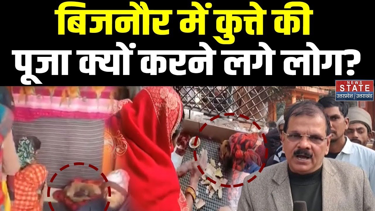 Bijnor News: बिजनौर में कुत्ते की पूजा क्यों करने लगे लोग?। UP News । Dog। Viral Video । Breaking
