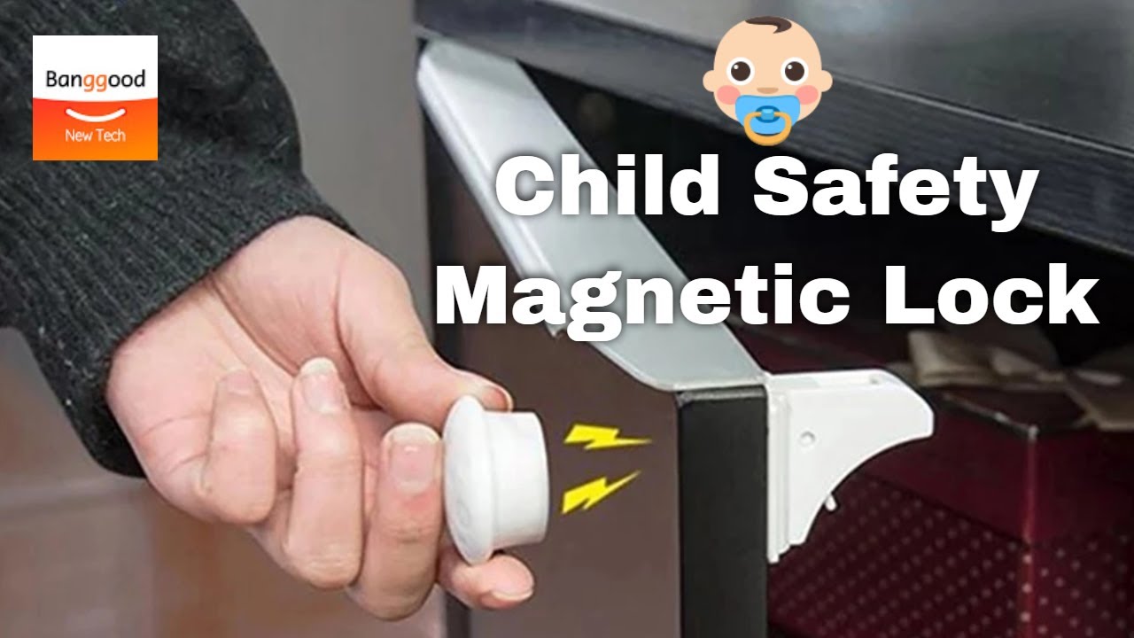 Child Safety Magnetic Cabinet Locks丨How To Install - Banggood New Tech