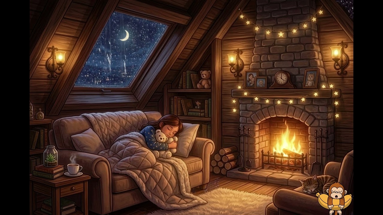 Gentle Night Rain Sounds|Music for Deep Sleep, Increased Concentration & Improved Natural Physiology