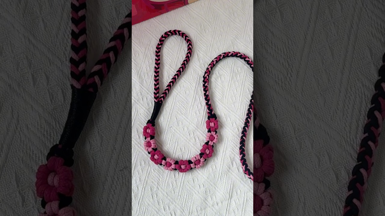 How to make a dog leash🌺 #handmadedogleash #diy #dogleash #dog