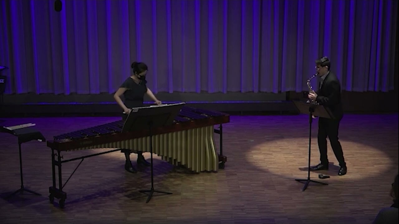 Robert Paterson: Tongue and Groove for Alto Saxophone and Marimba with Six Mallet Version