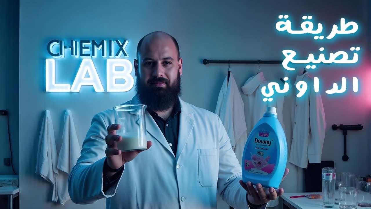 طريقة تصنيع منعم ومعطر الأقمشة باستخدام عجينة الداوني | سهل وبأقل تكلفة!