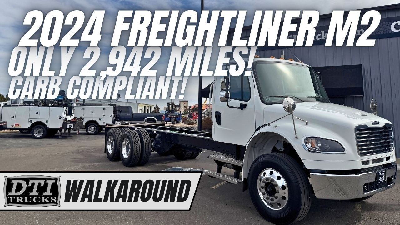 2024 Freightliner M2-106 Tandem Axle Cab Chassis, 26' Of Frame!