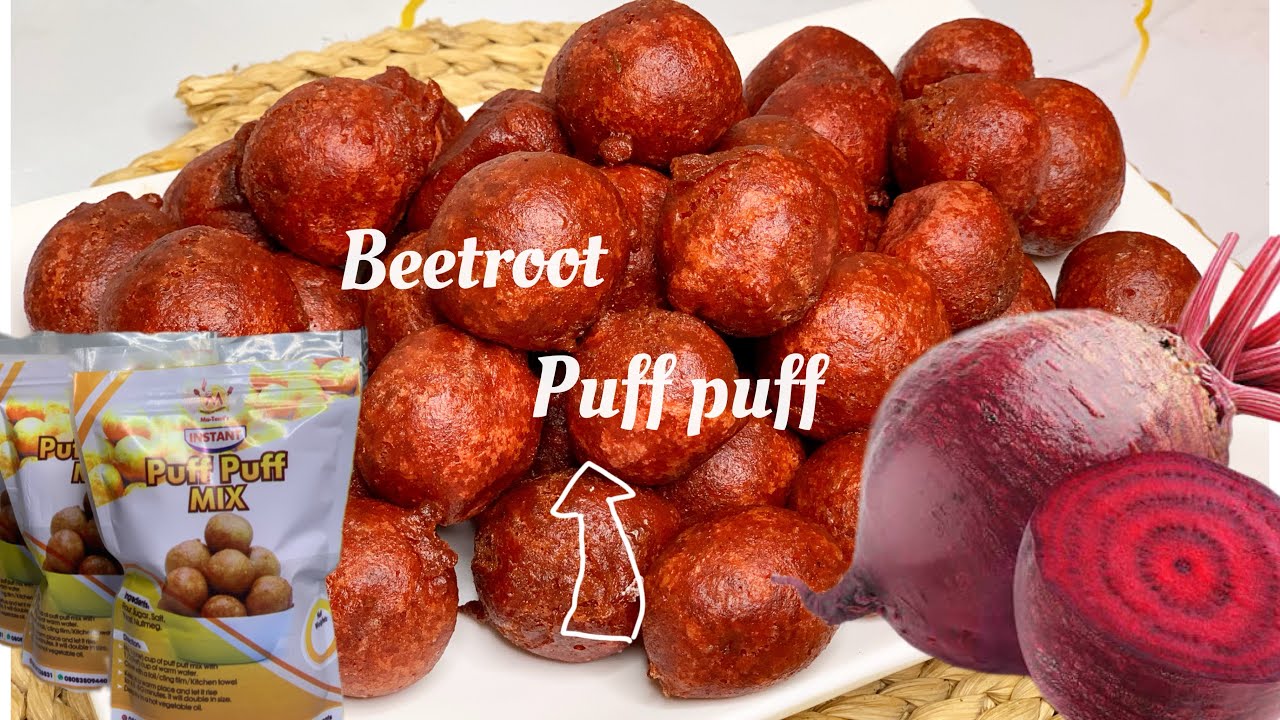 BEETROOT | PUFF PUFF RECIPE | healthy PUFF PUFF recipe +VLOGTOBER DAY 12