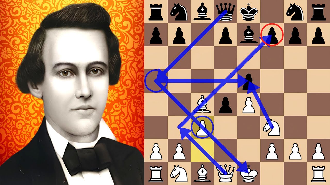 Paul Morphy’s Morphy Gambit Punishes Paul in 17 Moves