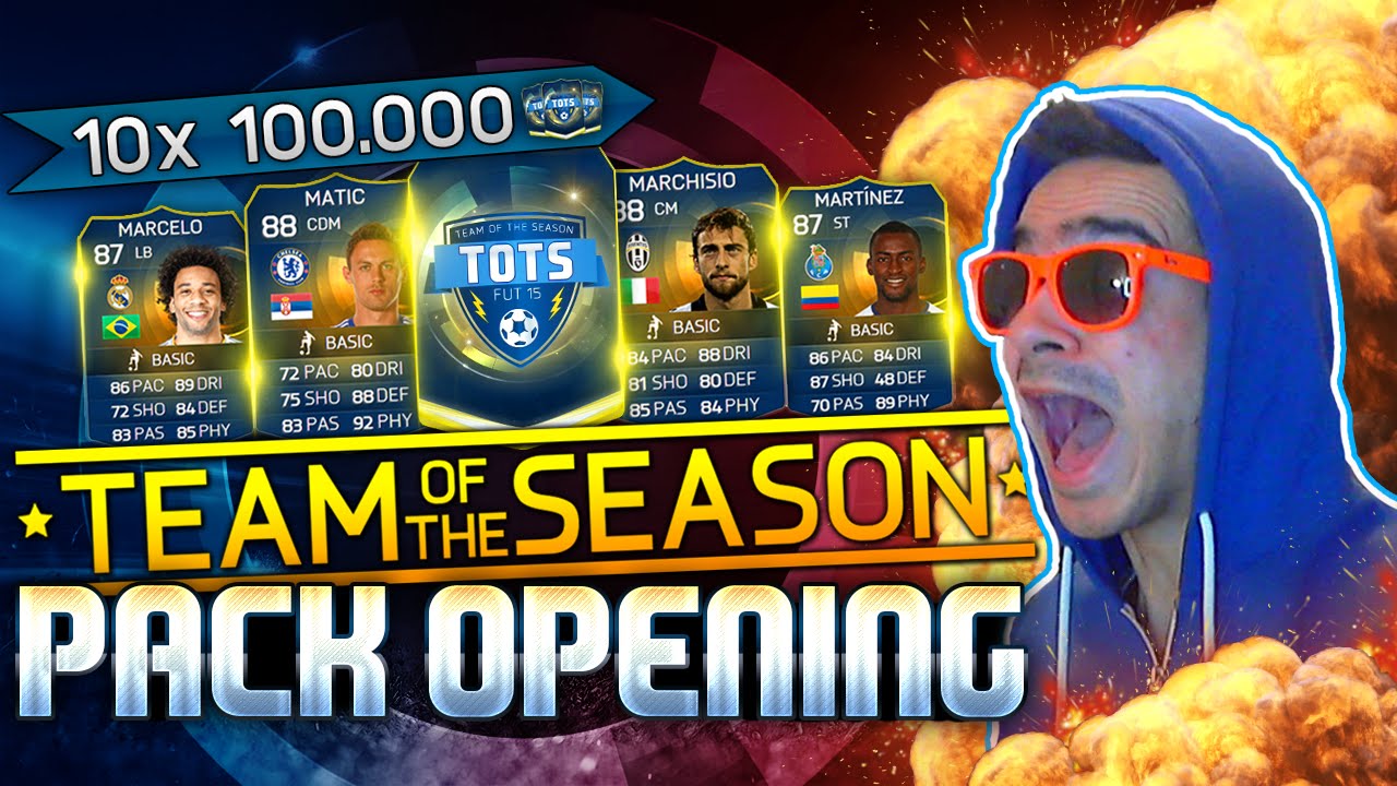 FIFA 15 : 10x 100K TOTS PACK OPENING #3 - FT. 8 TOTS + 2 IF's & FAIL REACTION !! [FACECAM]