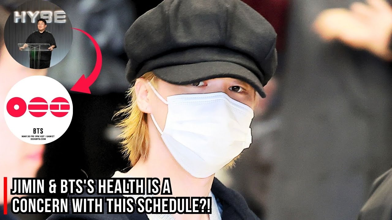 Обеспокоены здоровьем Чимина и BTS! HYBE, похоже, слишком остро реагируют на график тура BTS!?
