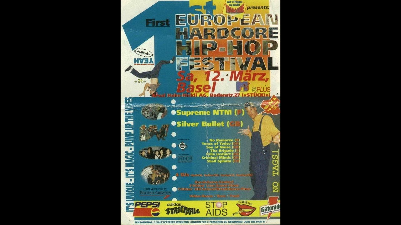 Pt. 2  - T.C.M., II Tone Committee, Tha Brigade @ European Hardcore Hip Hop festival Basel (CH) 1994