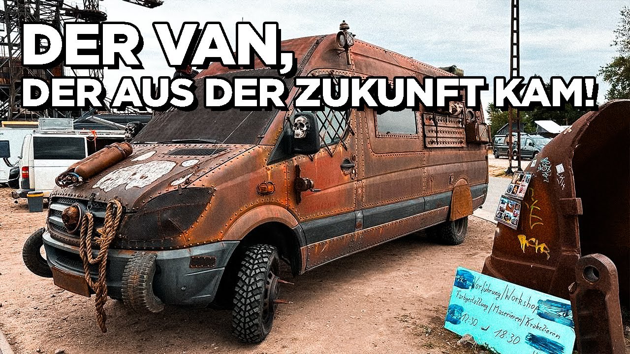 Endzeit-Abenteuer in Ferropolis: Ein Kastenwagen, der bereit ist für die Apokalypse!