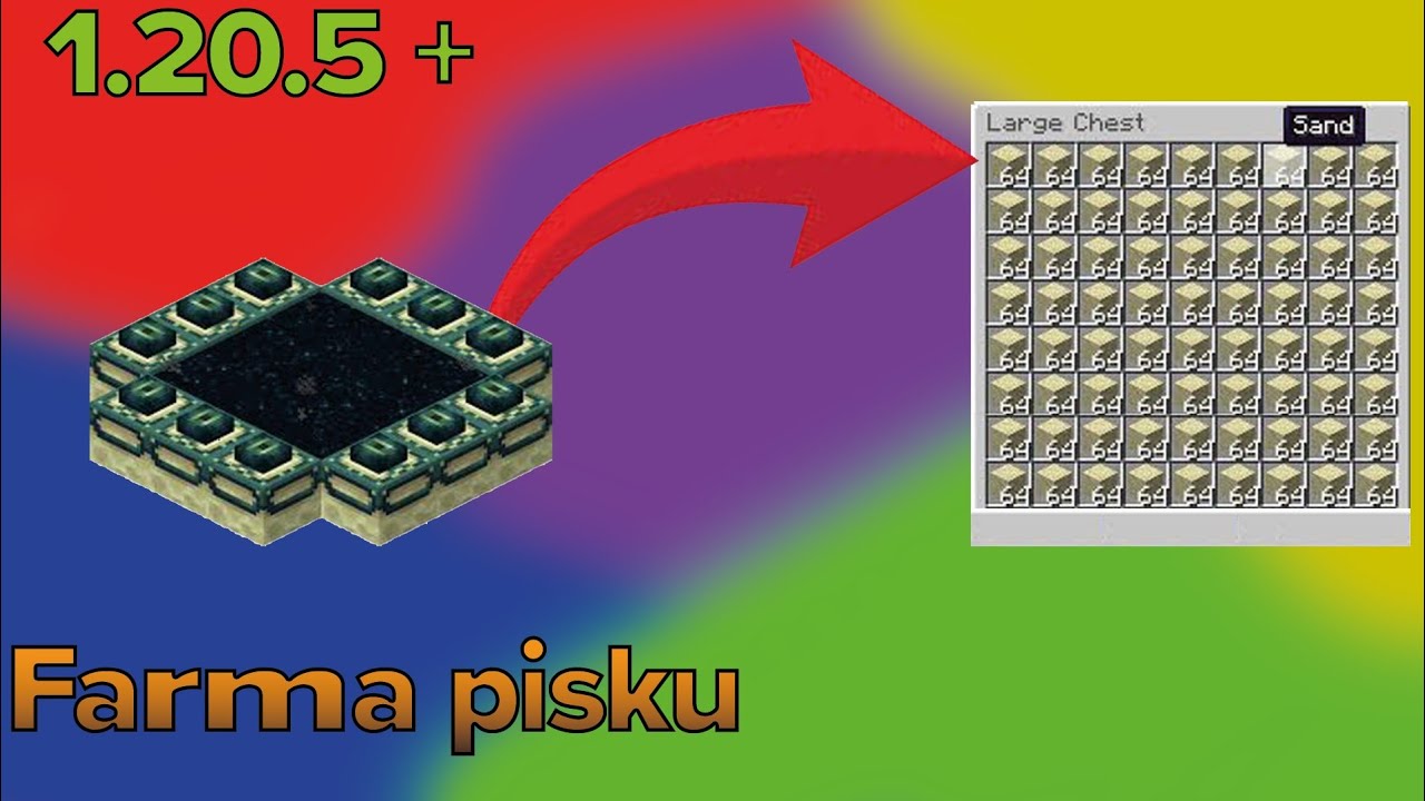 Jak zbudować Działająca Farmę Piasku w #minecraft na 1.20.5 + (Działa)