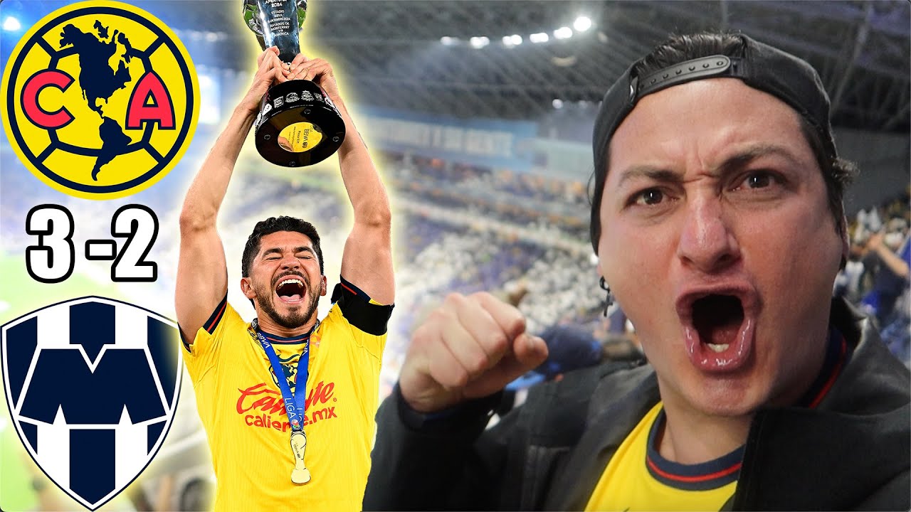 🏆 ¡TRICAMPEONES! 🦅 Desde el Estadio Monterrey (2)1-1(3) Club América Final LigaMx