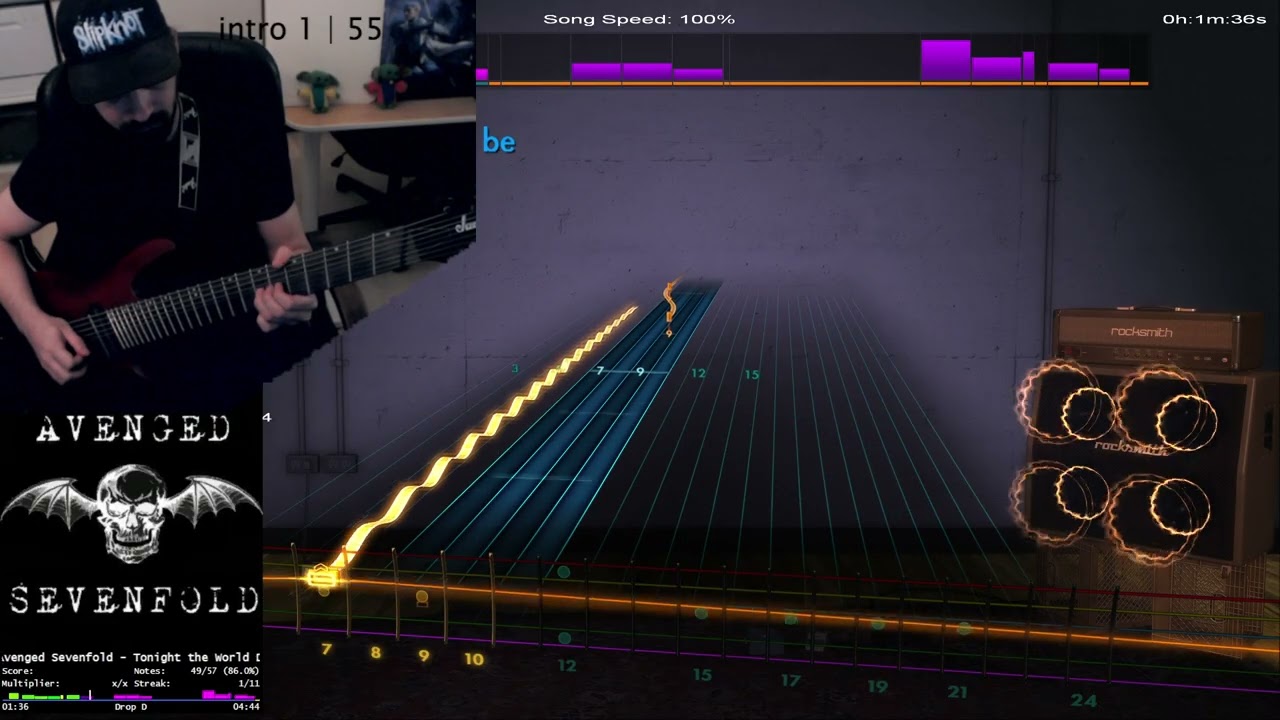 Avenged Sevenfold - Tonight the World Dies - 85.81% - Rocksmith - Guitar Lead