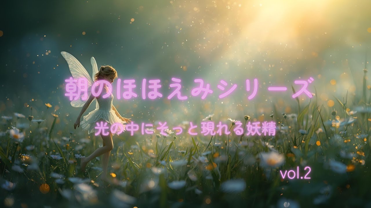 光の中で静かに始まる朝｜そっと現れる妖精